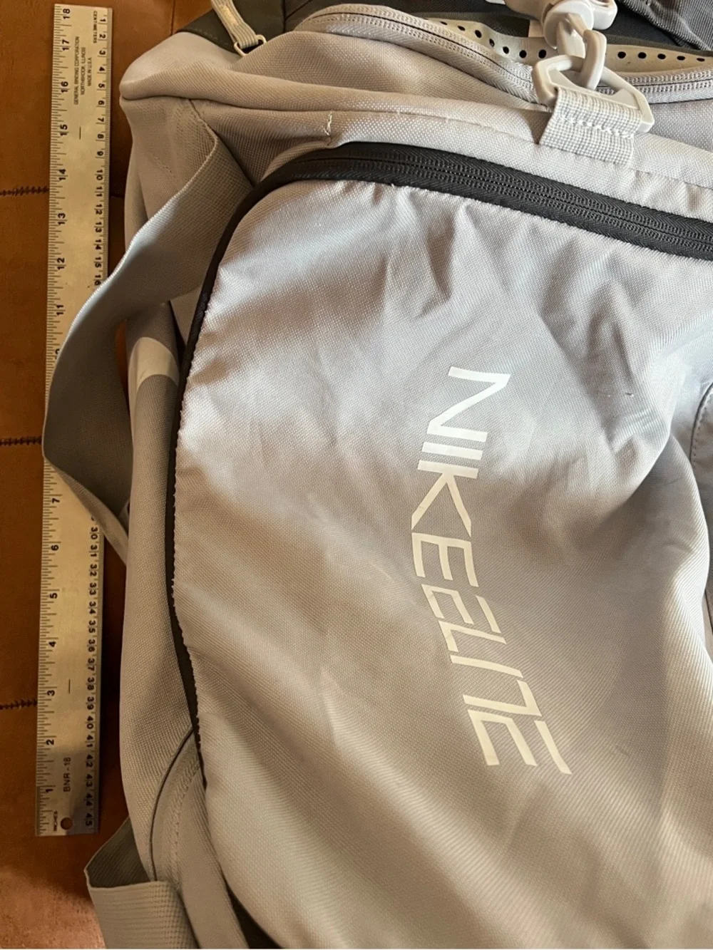 Nike Elite Gray Men's Duffel with Padded Shoulder Strap